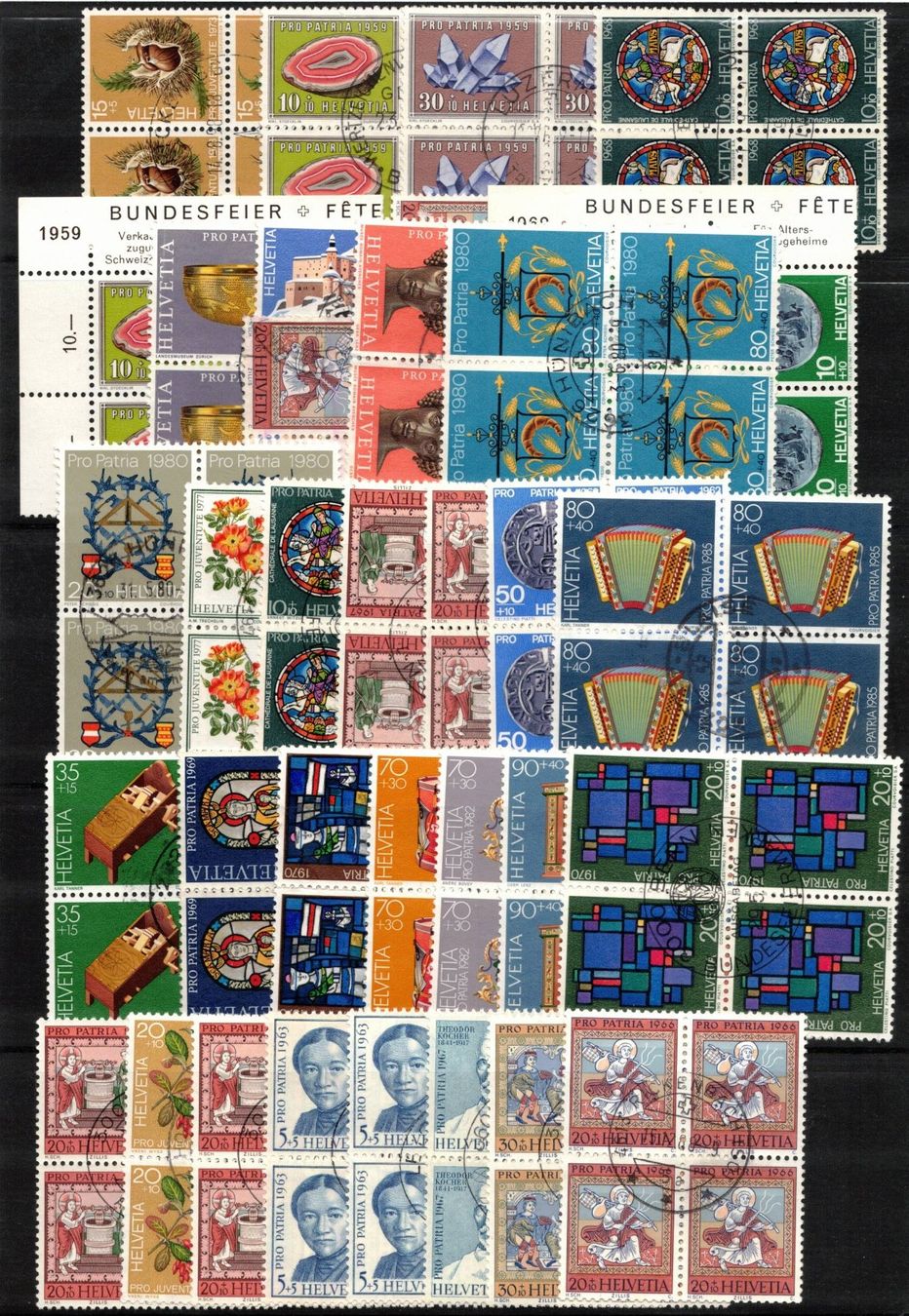 Tous les timbres: Pro Patria Restposten 4er – D'occasion à Rheinau par loxis