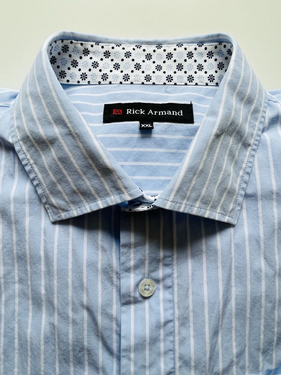Camicie: Rick Armand Herrenhemd, hellblau gestreift – Usato da Zürich venduto da Christine.R 2