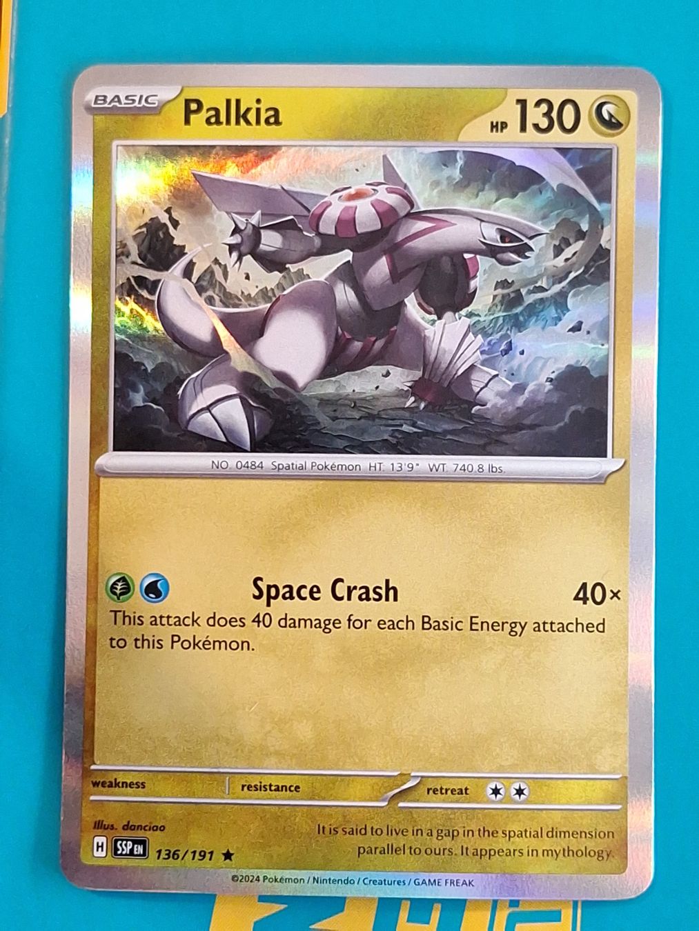Pokémon Carte collezionabili: Palkia Holo - Pokemon Surging Sparks – Usato da Altstätten SG venduto da GGsGameshop
