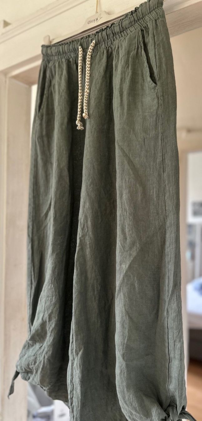 Pantaloni: PANTALONS EN LIN! M – Nuovo e nell'imballaggio originale da Locarno venduto da NicoNion 1