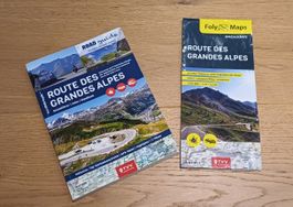 Route des Grandes Alpes Set Reiseführer und Foly Karte