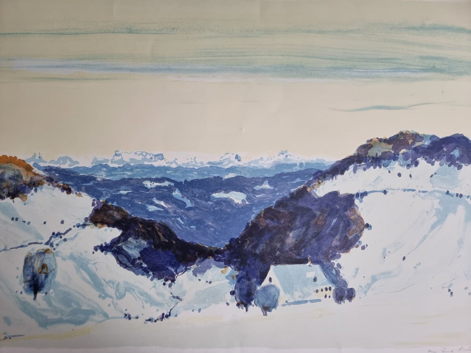 Grafica & Litografie: HANS-RUEDI SIEBER LITHOGRAPHIE SIGNIERT NUMMERIERT – Usato da Gersau venduto da grafik-kunst 3