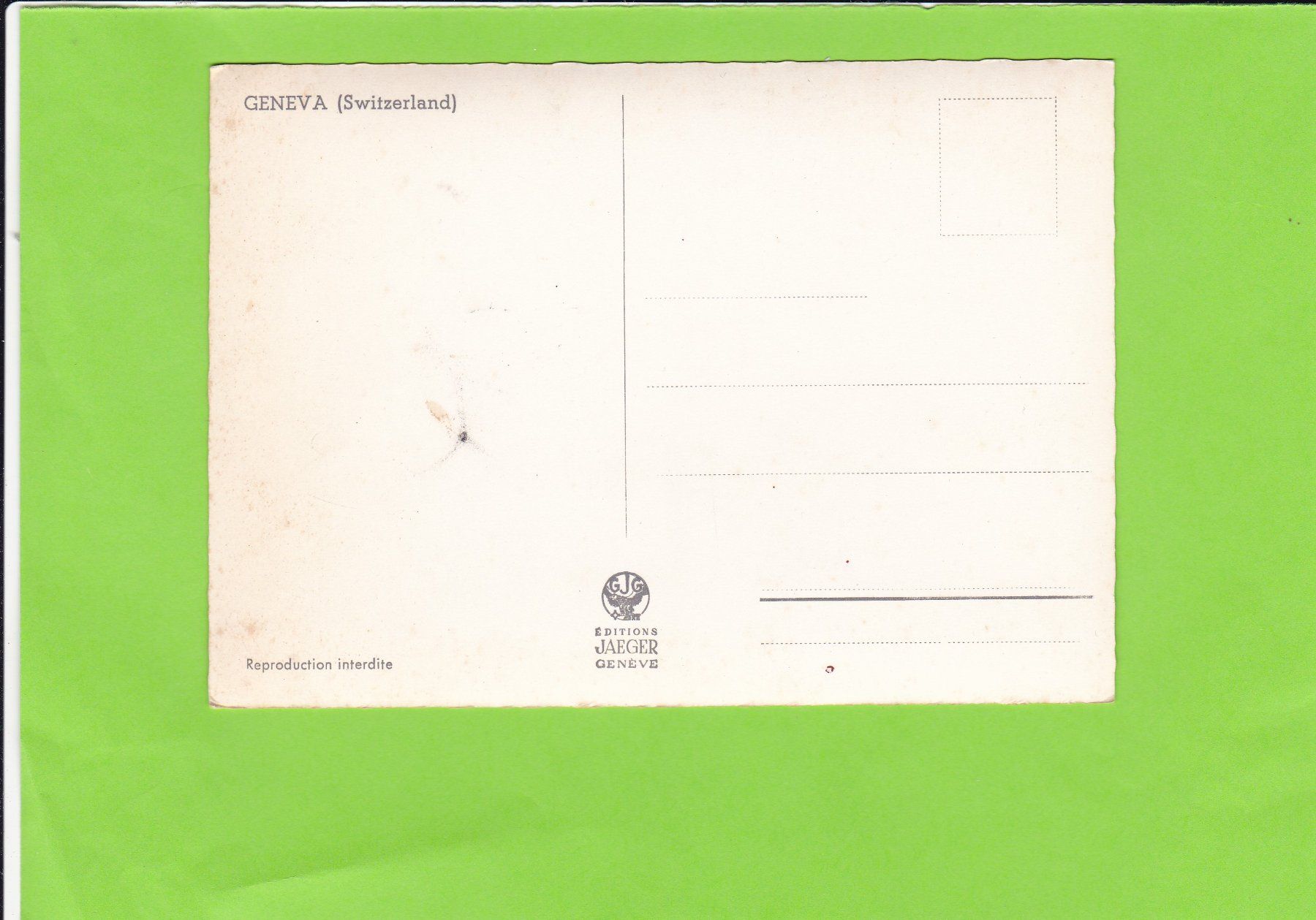 Cartoline postali: Genève-Quai Willson – Usato da St. Peterzell venduto da neckertal 1