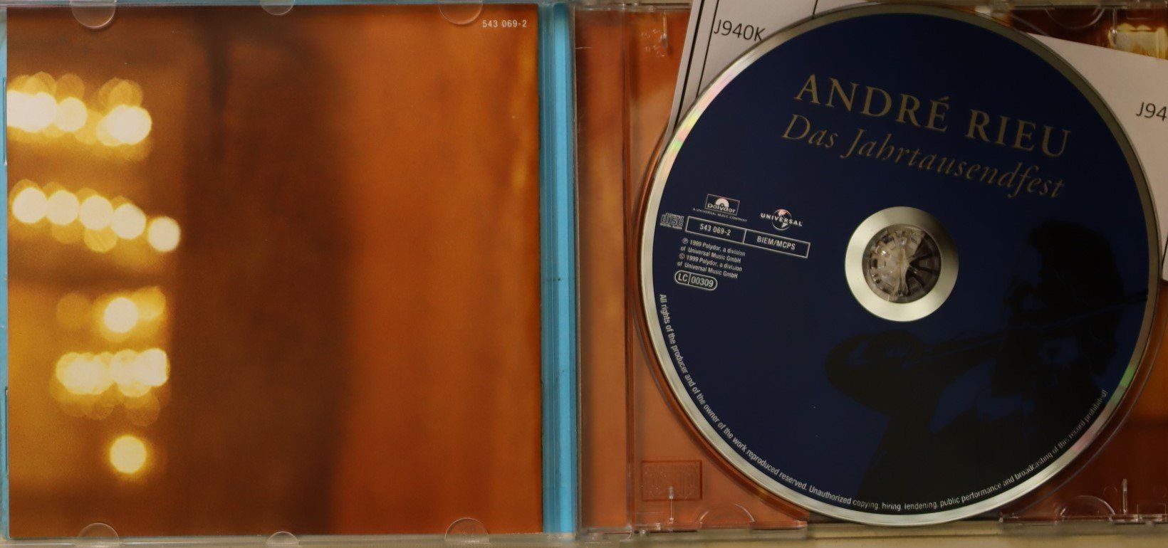 CD: Andrè Rieu -Das Jahrtausendfest – Usato da Luzern venduto da CONTENTI 1