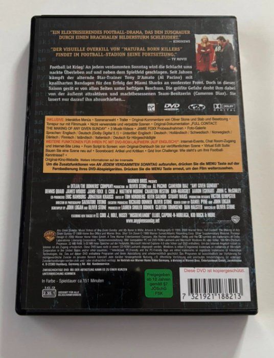 Alle DVDs: An jedem verdammten Sonntag  DVD – Gebraucht aus lupfig von maniacs666 2