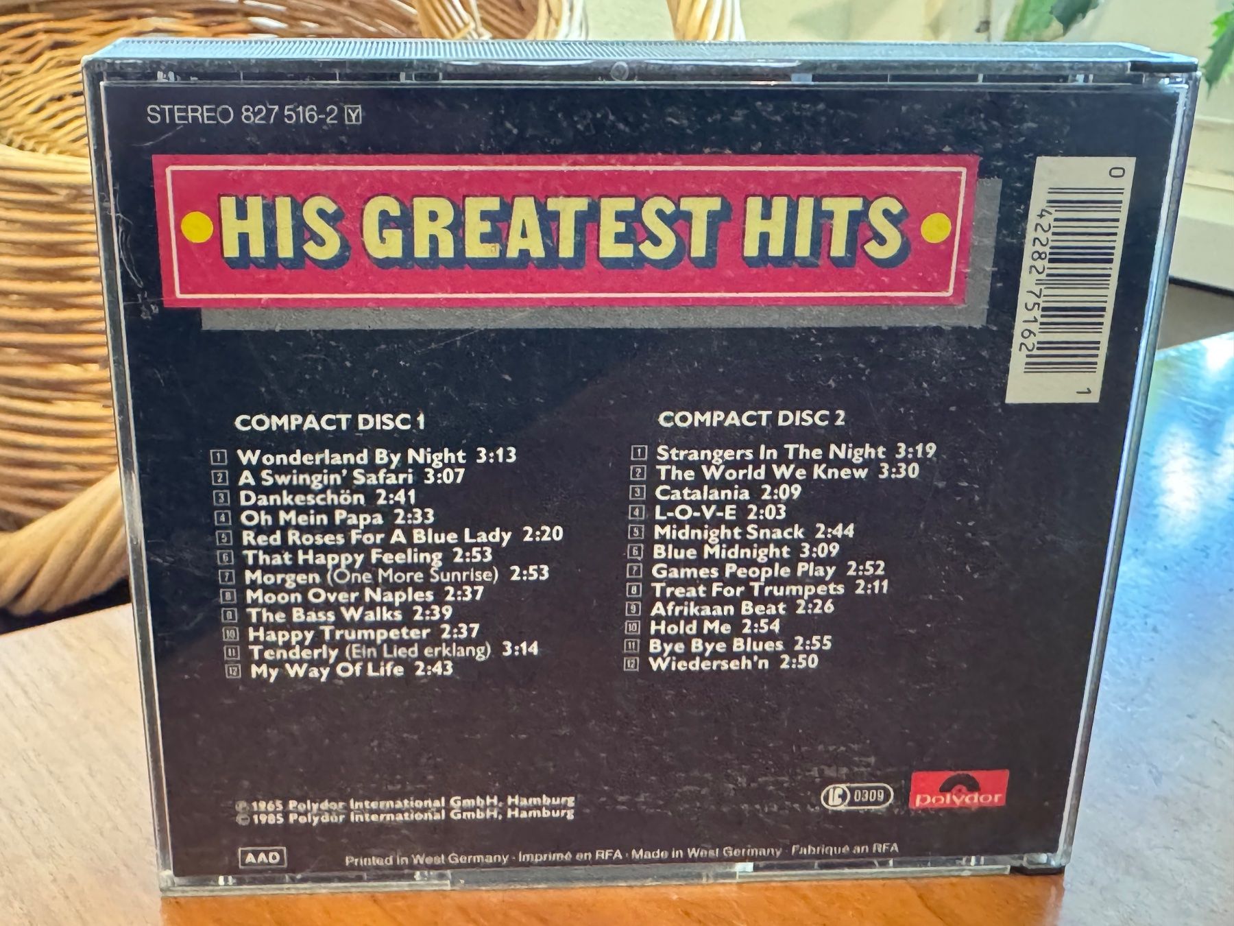 CDs: Bert Kaempfert Orchestra - His Greatest Hits - HG41B+ – Gebraucht aus Küsnacht ZH von pdproject 1