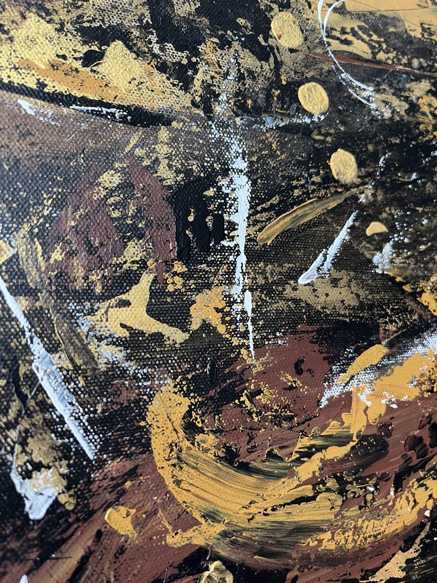 Dipinti: Goldig abstraktes Acrylgemälde 50x60 Einzelstück – Nuovo (secondo la descrizione) da Hochdorf venduto da Jasminurschel 5