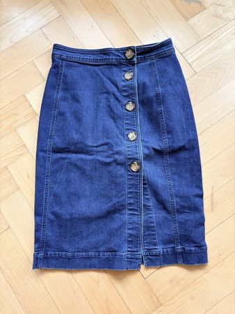 Sézane, jupe en jeans, taille 36