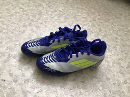 Adidas F50 Fussballschuhe blau silber Grösse 35 