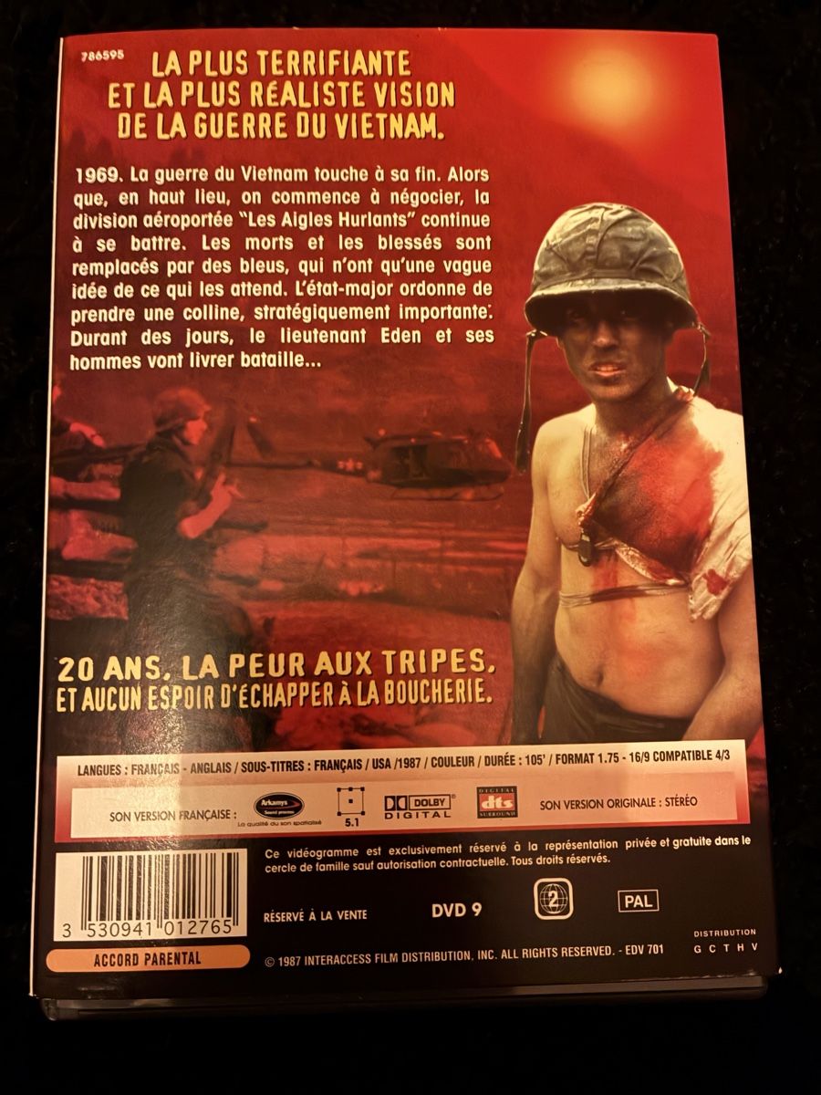 Tutti i DVDs: DVD Hamburger Hill – Usato da Neyruz FR venduto da Shcc17 1