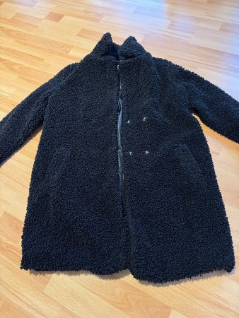 Teddy Jacke, schwarz Grösse S
