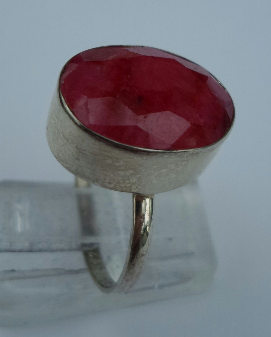Ringe: Ring Silber mit ovalem Rubin Grösse 53 Neu – Neu (gemäss Beschreibung) aus Zürich von benedikt12 7