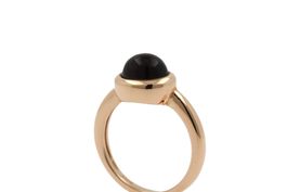 Ring mit Rauchquarz Cabochon 18K Rosegold *S2200