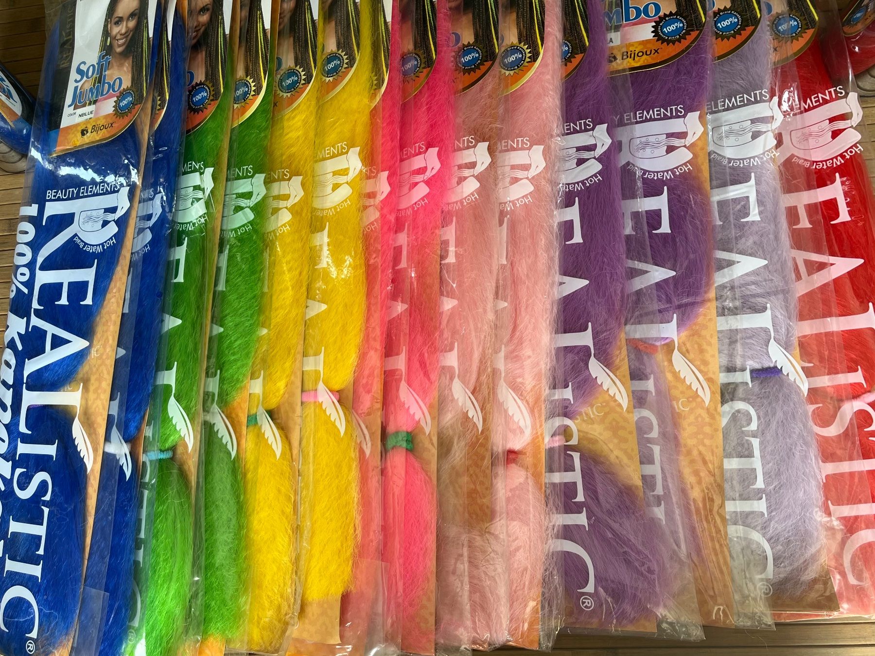 Haarschmuck: Extensions Synthetische Haar Jumbo Zöpfe – Neu und originalverpackt aus horn von amazona01