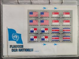 Flaggen der Nationen, Erstagsbriefe, 1980-1984, 25 Stück !!!