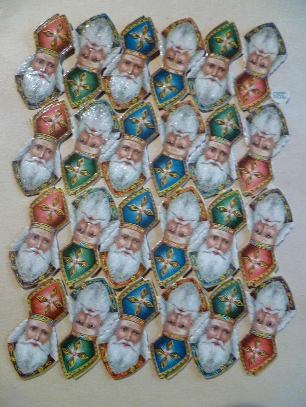 Grafica & Litografie: Samichlaus -  Prägelitho um 1900 – Usato da Bischofszell venduto da Joachim-115