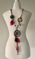 Wunderschöne Boho Kette mit Traumfänger 📿