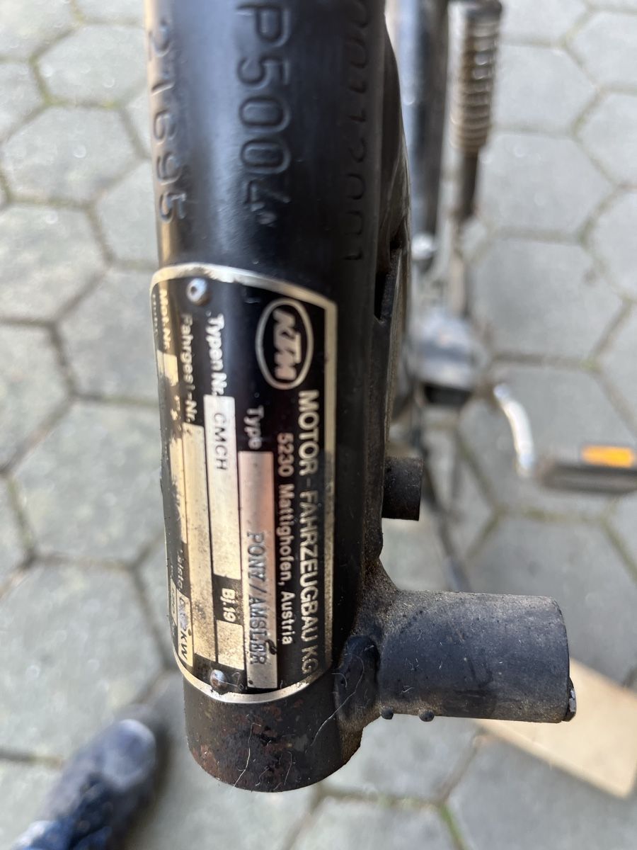 Ciclomotori: KTM Rahmen – Difettoso da Boswil venduto da Daitona 2