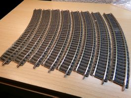 Fleischmann H0 Profigleis 8x6120 mit Lötspuren