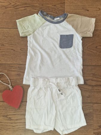 2er Set Kinder Shirt/Shorts H&M - C&A Grösse 86 wie neu