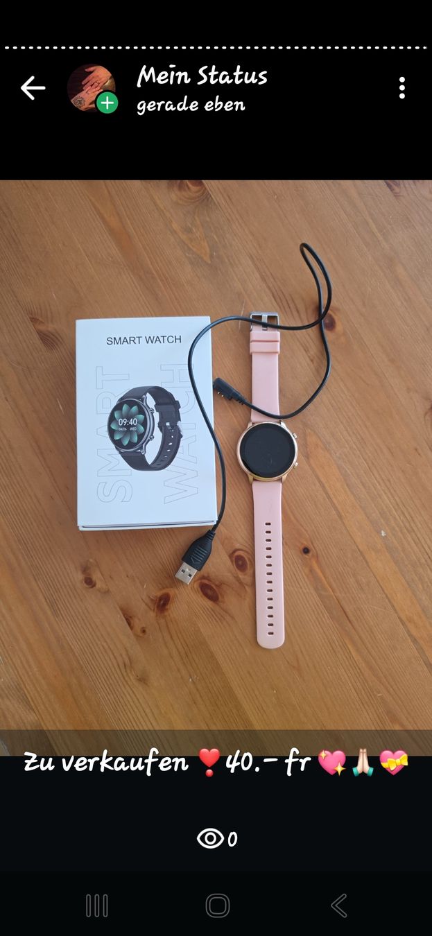 Smart Smartwatch: Smart Watch in rosa/gold – Usato da Wittenbach venduto da Handfest