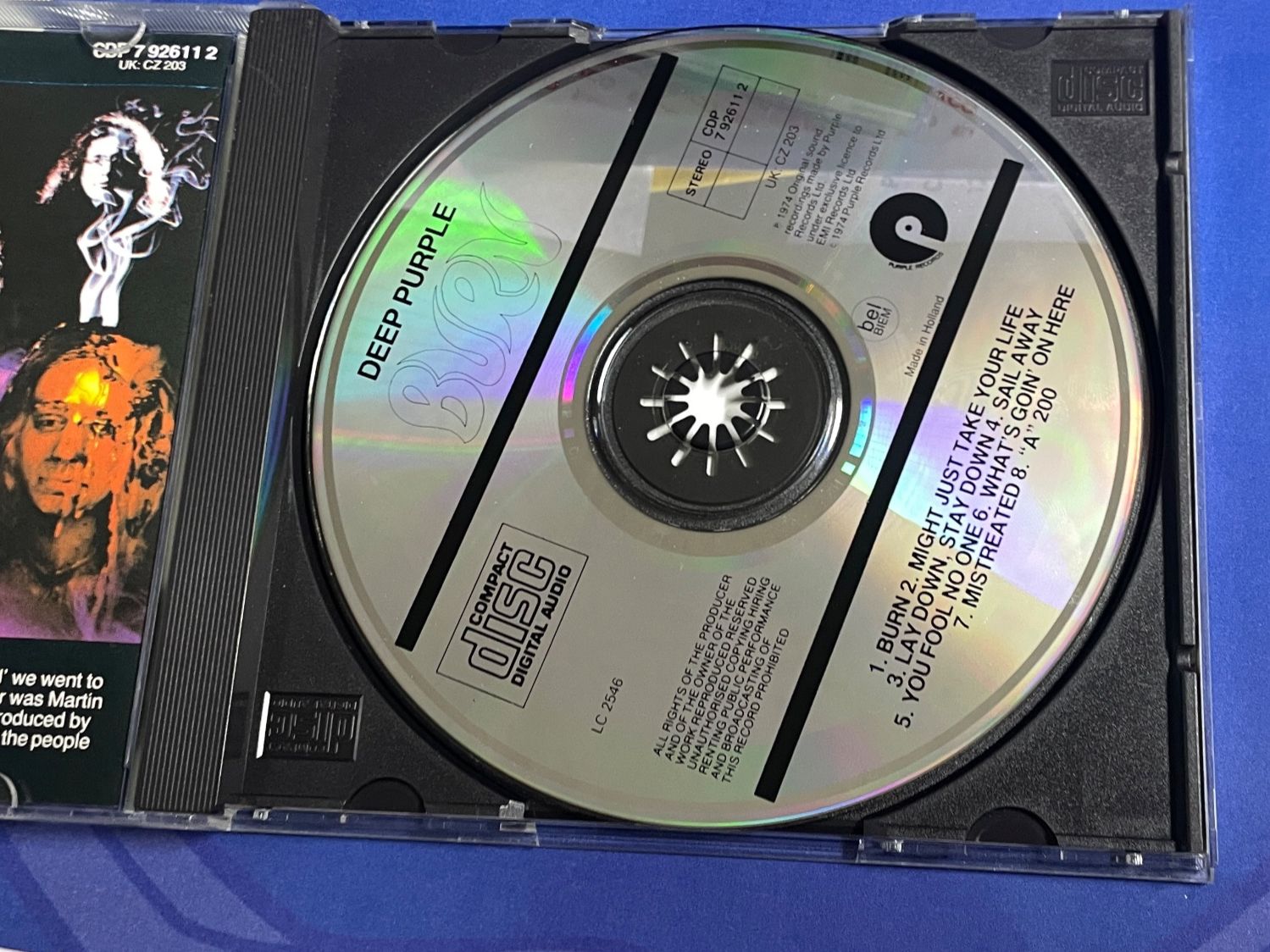 CD: Deep Purple – Burn – Usato da Muri b. Bern venduto da AdidasCollector 2