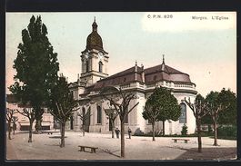 AK Morges, L'Eglise, 1907