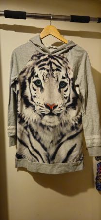 Cooler H&M Hoodie mit Tiger Print, Grösse 170, Top Zustand!