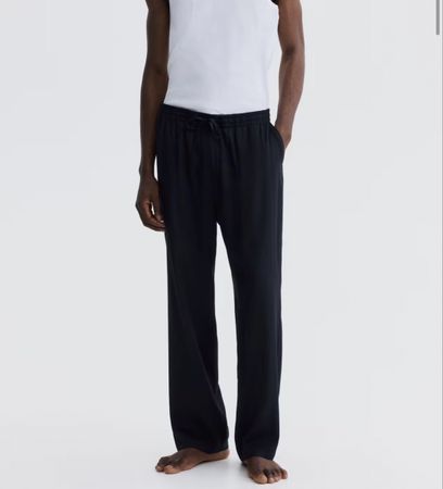 H&M Popeline Relaxed Fit Stoffhose M