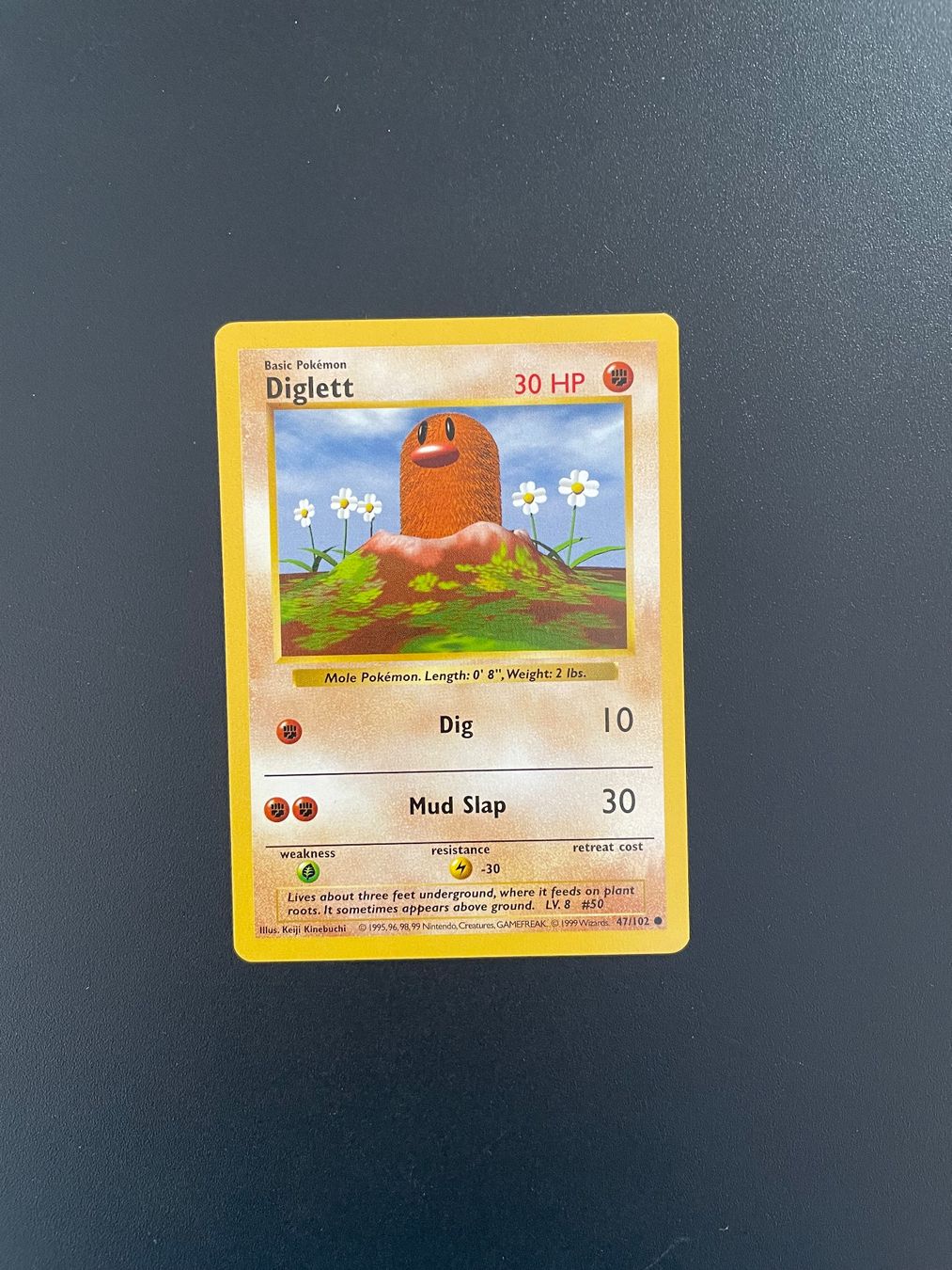 Pokémon Carte collezionabili: Pokémon Base Set Shadowless Diglett 47/102 – Usato da Zürich venduto da kev_c5cb