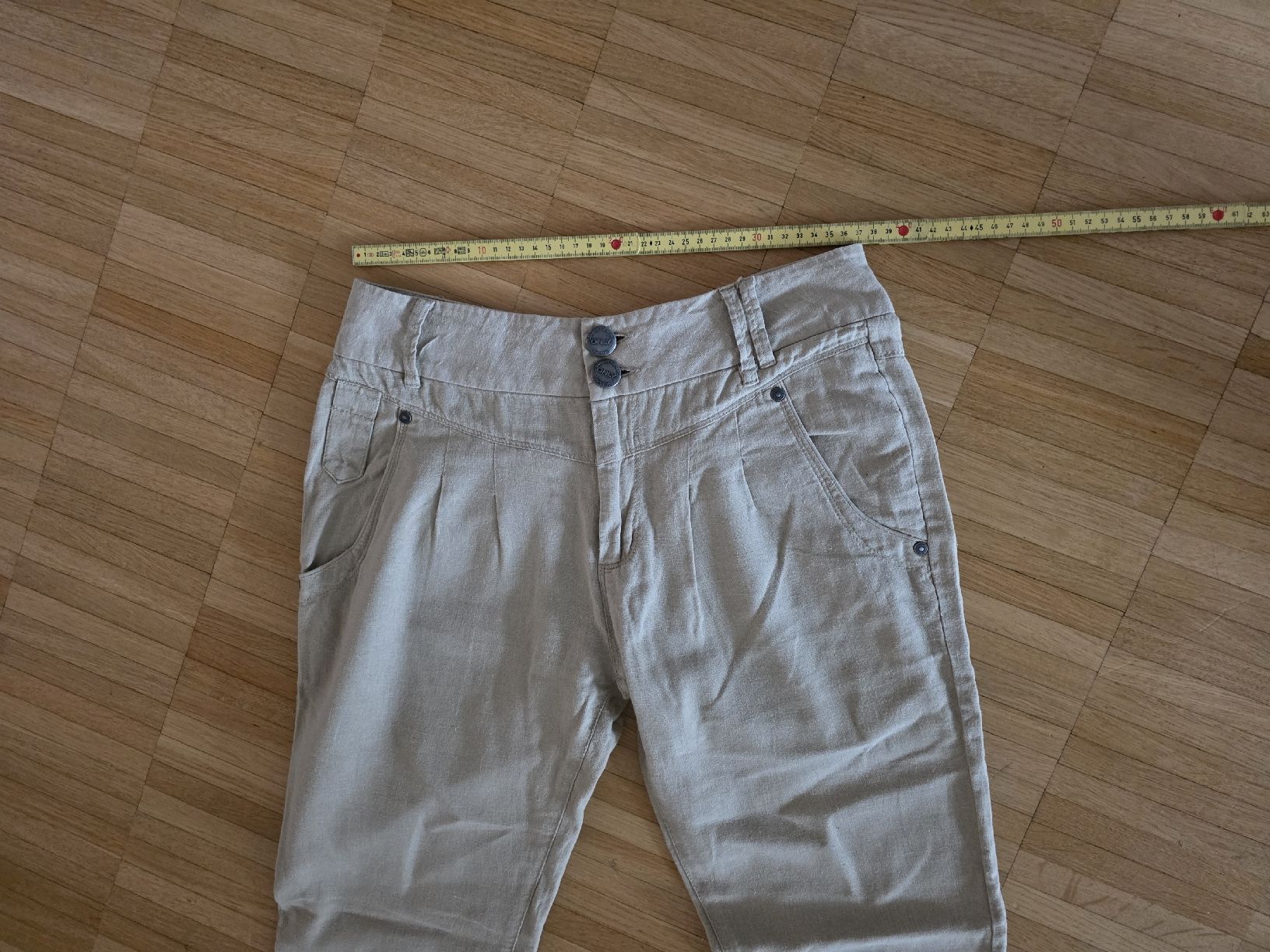 Only Pantaloni: Leinenhose only beige Grösse W36 – Usato da Laufenburg venduto da may_r2st 6