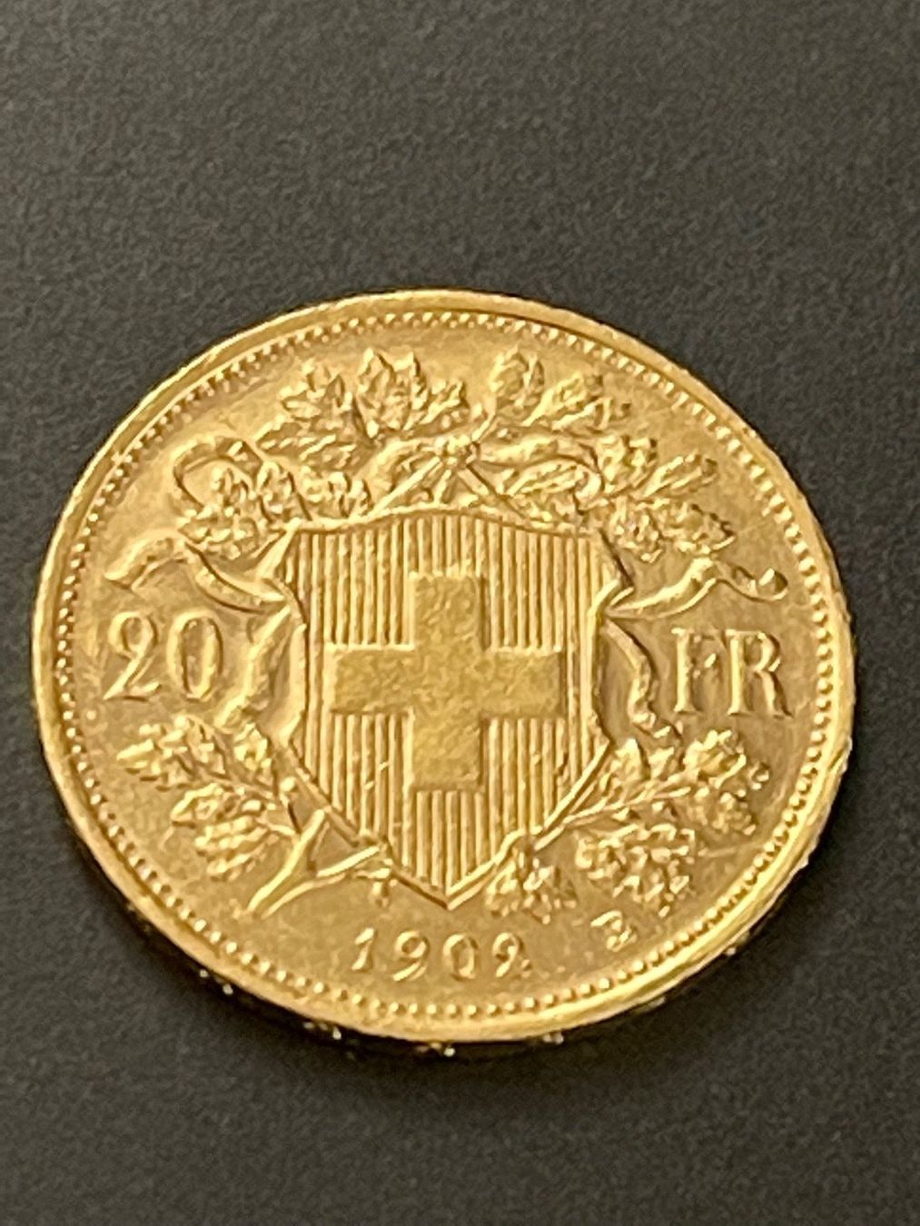 Alle Münzen: Goldvreneli  RAR 20-er 1902 jg – Neu und originalverpackt aus Untersiggenthal von byiggy
