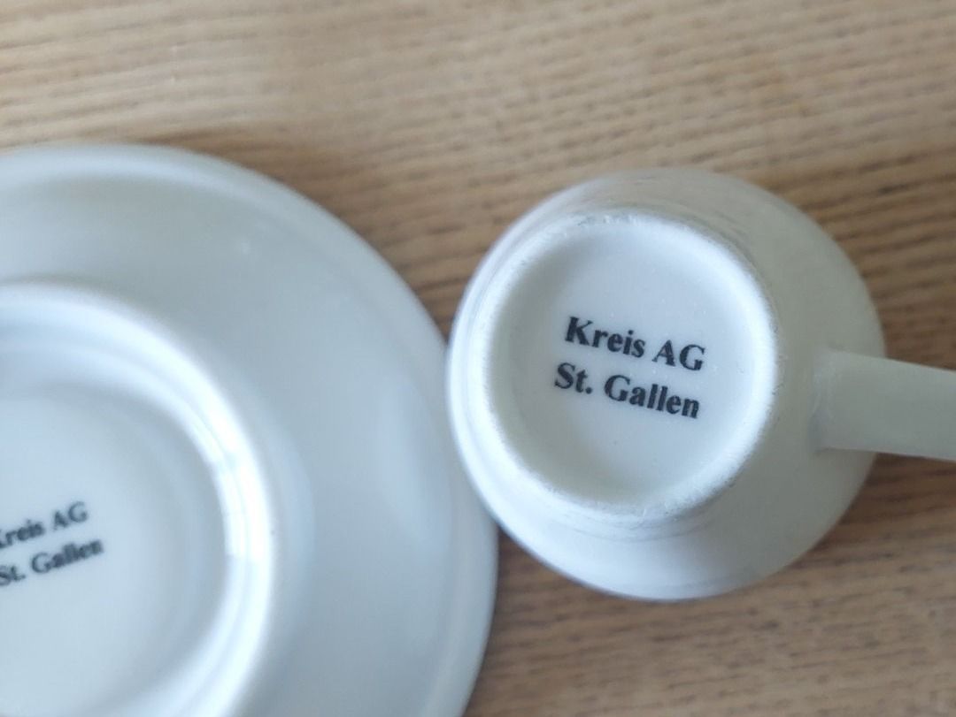 Tazze: Kaffe, Espressotassen mit Unterteller – Usato da Adlikon b. Andelfingen venduto da Kraemse 2