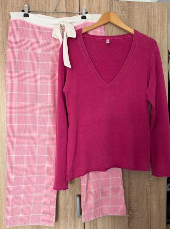 Pyjama in pink und fuchsia Grösse XL - XXL Marke Blue Lemon