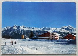 Montana - Vue sur le Weisshorn et l' hôtel du Lac