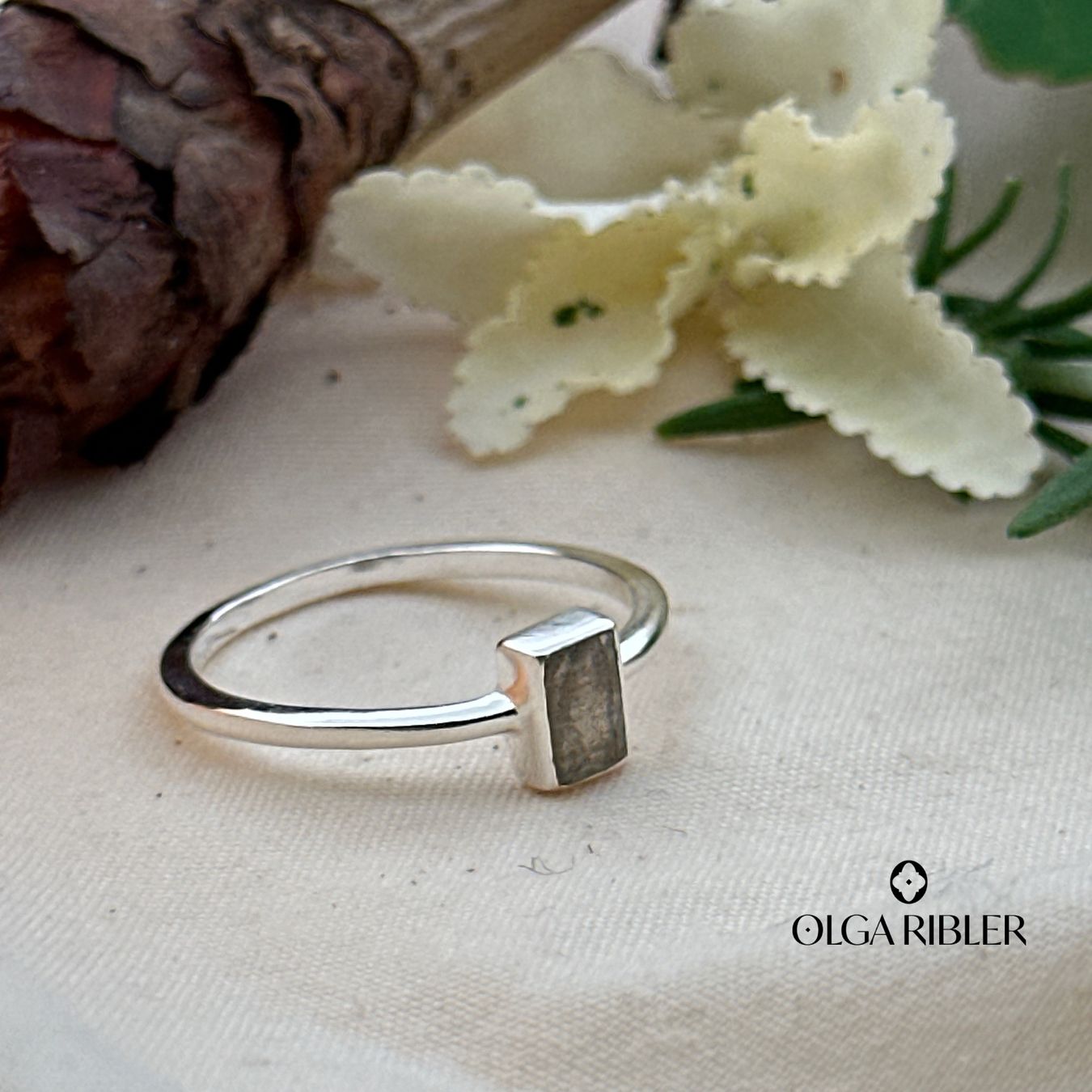 Olga Ribler Ringe: Silberring mit Labradorit, Gr. 52 – Neu (gemäss Beschreibung) aus Luzern von MonikaS03 4