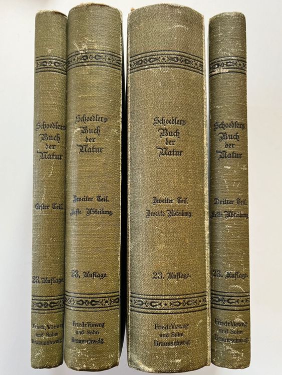 Livres: Schoedlers Buch der Natur 4 Bände 1897- 1904 – D'occasion à Laufen par Nuria44 3