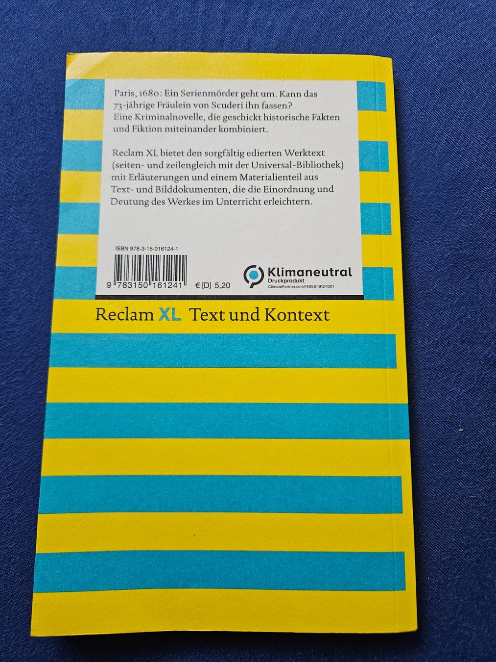 Libri: Das Fräulein von Scuderi - E.T.A. Hoffmann – Usato da Bern venduto da Snowflake38 1