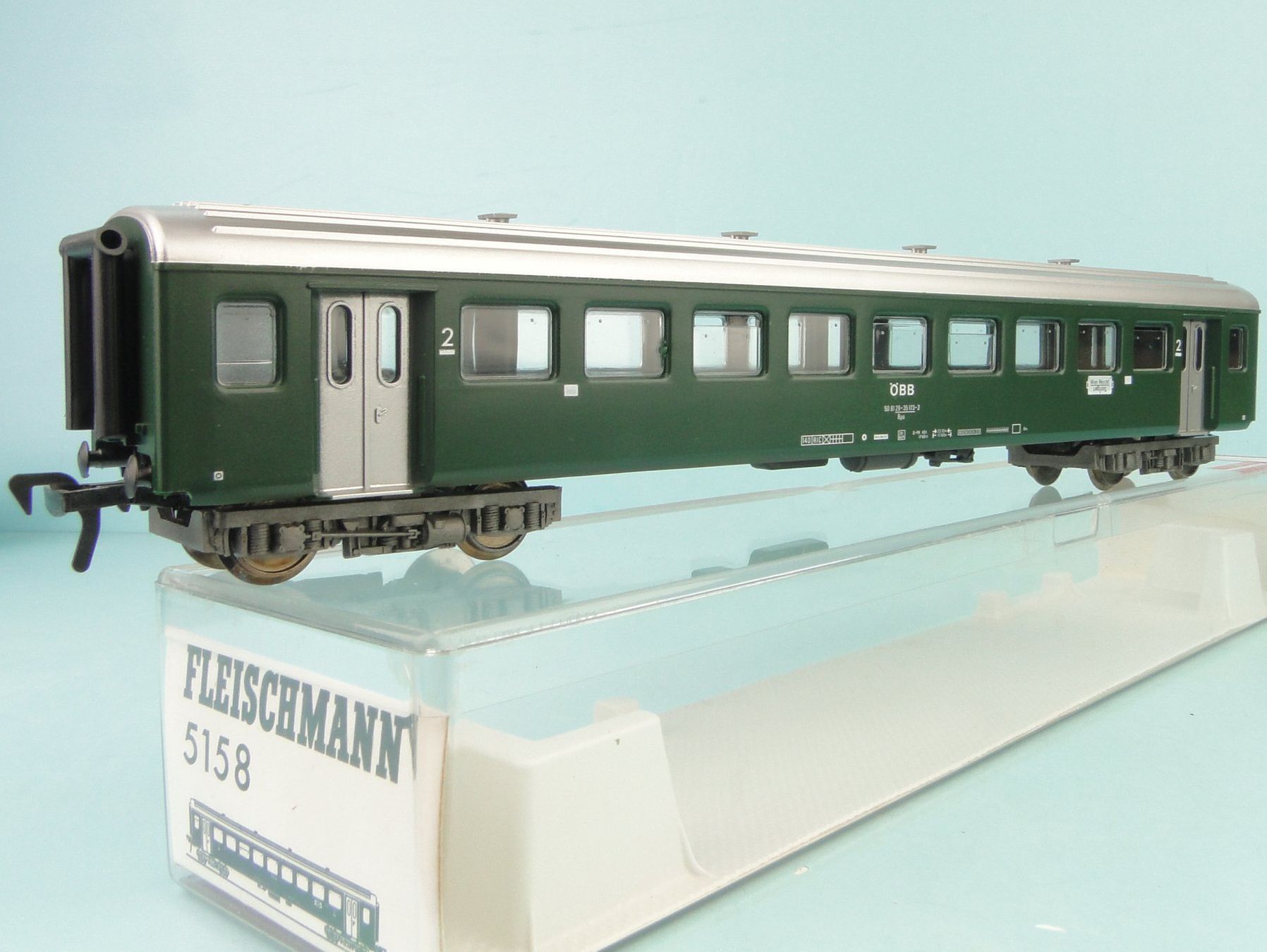 Fleischmann H0 5158 ÖBB Schnellzugwagen 2 Klasse , neuwertig (Gebraucht ...