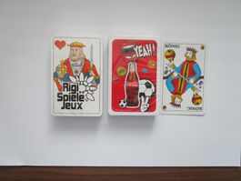 Jasskarten, 2 verschiedene Spiele