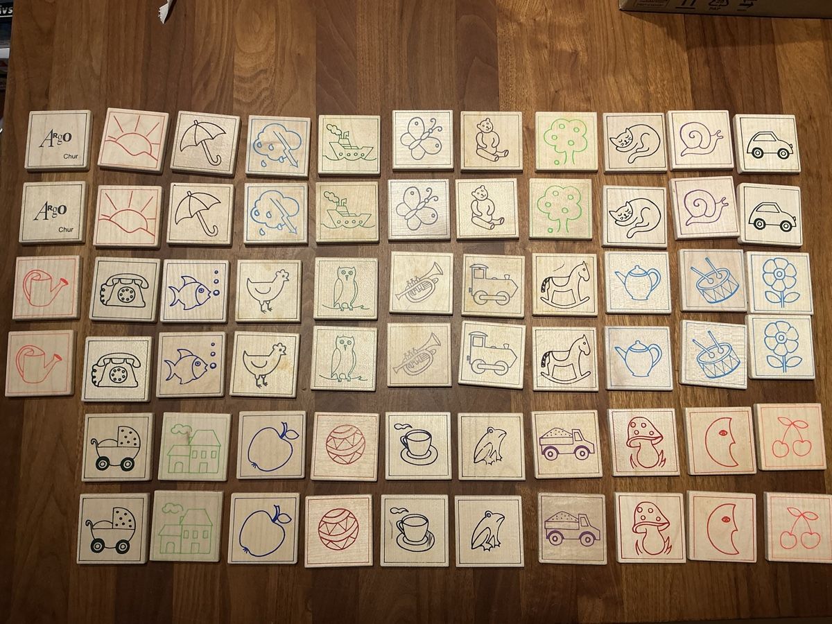 Spiele: Argo Memory-Spiel aus Holz mit 32 Doppelbilder – Gebraucht aus Rafz von Cugnauls 1