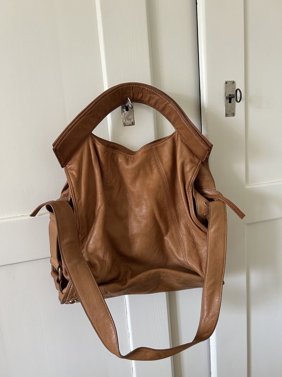 Maje Borse da donna: Tasche, hellbraun, 100% Leder von Maje – Usato da Bern venduto da ellebasiH 1