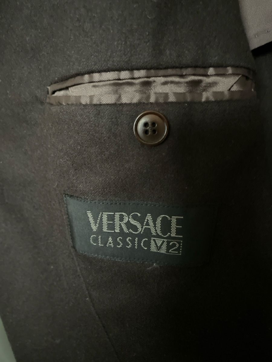 Versace Cappotti: Versace Classic V2 Brown Wool Cashmere Jacket - Size 50 – Usato da Egg b. Zürich venduto da Player1pl1 4