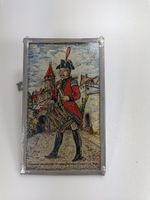 Alte Wappenscheibe aus Glas / Bleiglas