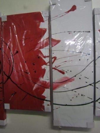 Dipinti: X421 Acrylgemälde 5 tlg. Handbemalt – Nuovo e nell'imballaggio originale da Necker venduto da liq24 4