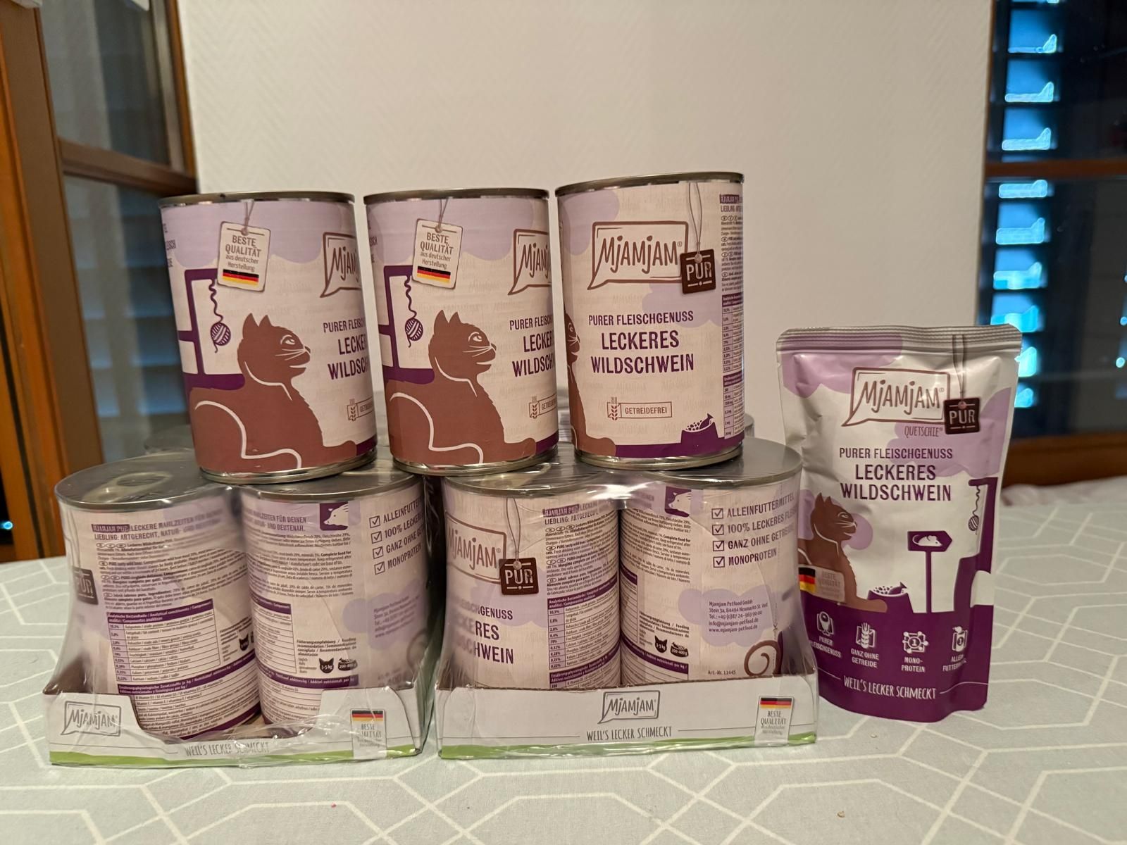 Mangimi: Mjamjam Pur Leckeres Wildschein – Nuovo e nell'imballaggio originale da Winterthur venduto da Moigeli123