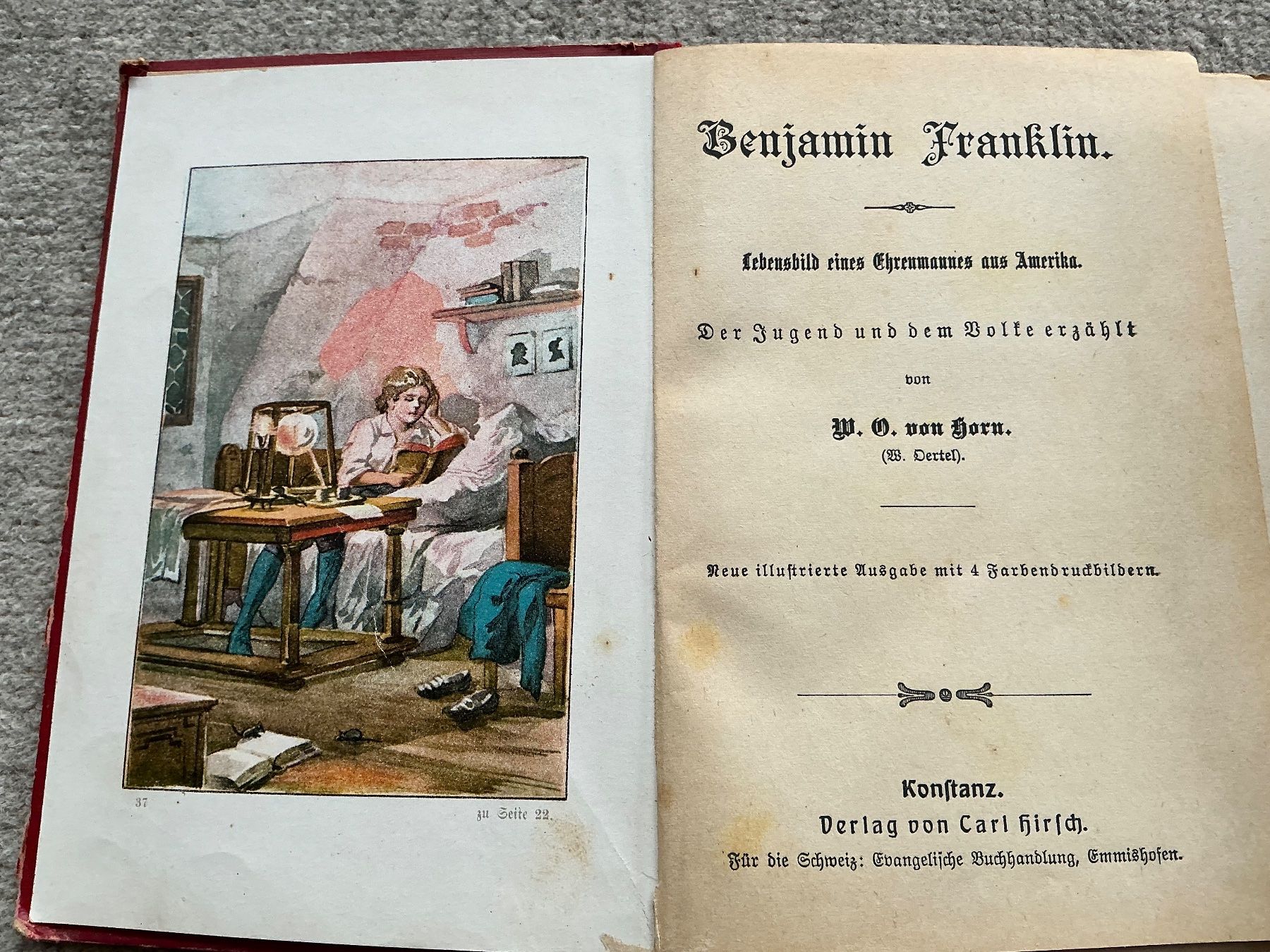 Libri: Alte Kinderbuecher: Benjamin Franklin & Peterli's Flucht – Usato da Jona venduto da Jancy60 2