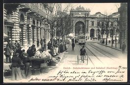 Zürich, Bahnhofstrasse, Bahnhof, Strass