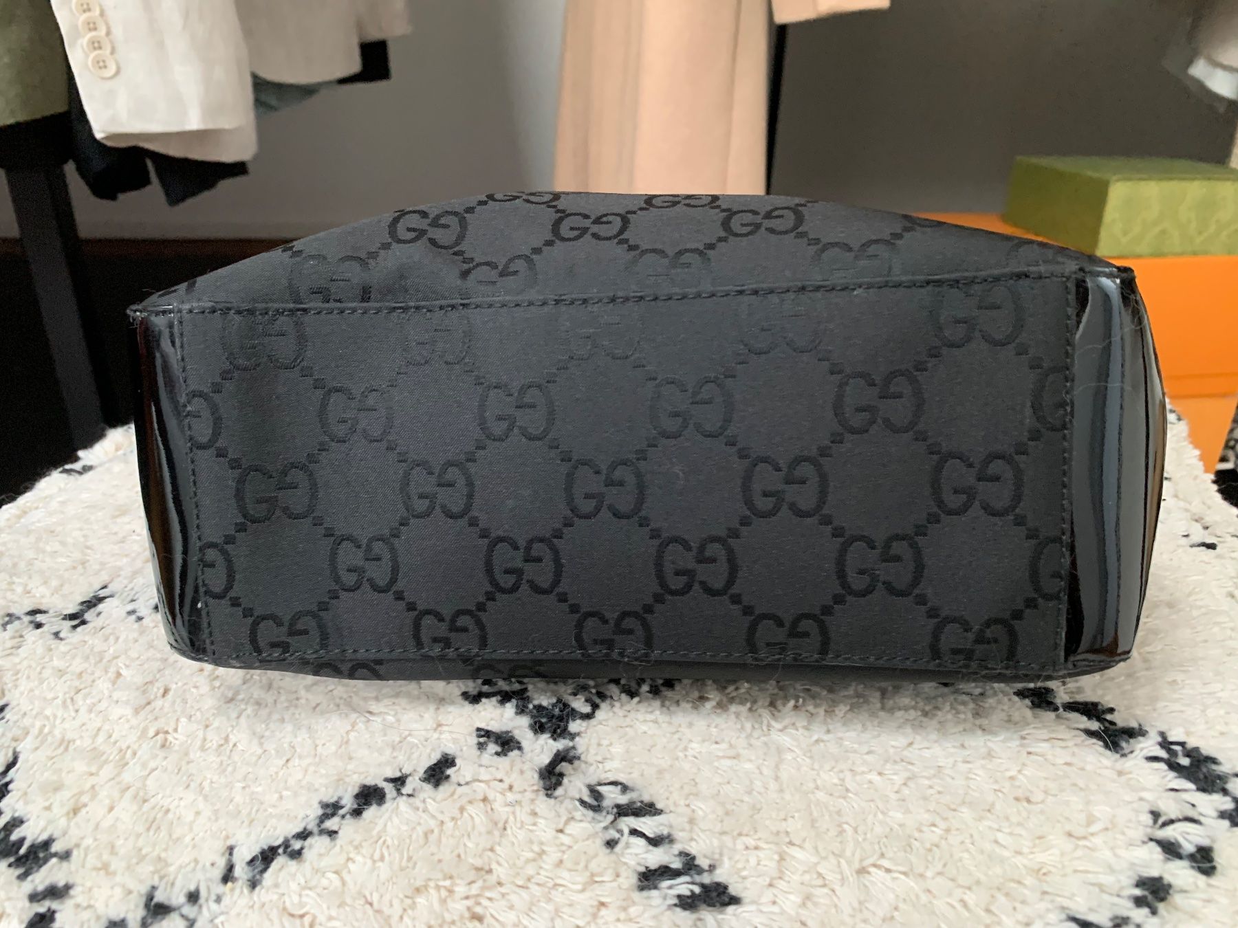 Gucci Borse da donna: Borsa Gucci nera tela e vernice – Usato da Gorduno venduto da nic_8jd2 6