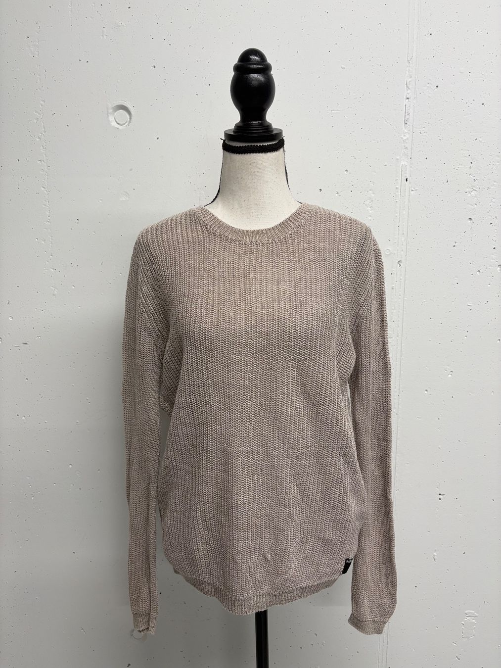Replay Maglioni & Felpe: Replay Strickpullover Gr. M Leinen greige beige grau – Nuovo (secondo la descrizione) da Regensdorf venduto da secondchancefashion